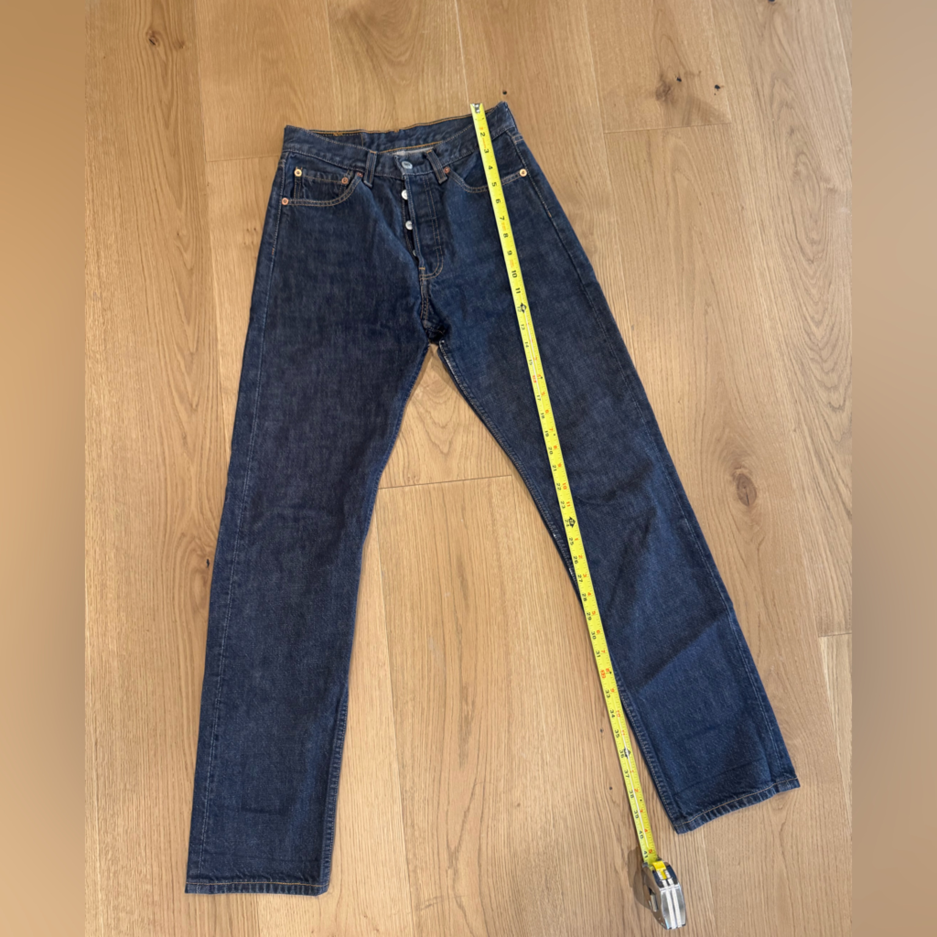 Vintage Levi's Dark Blue Denim - Size 27 - From The Vintage In Paris